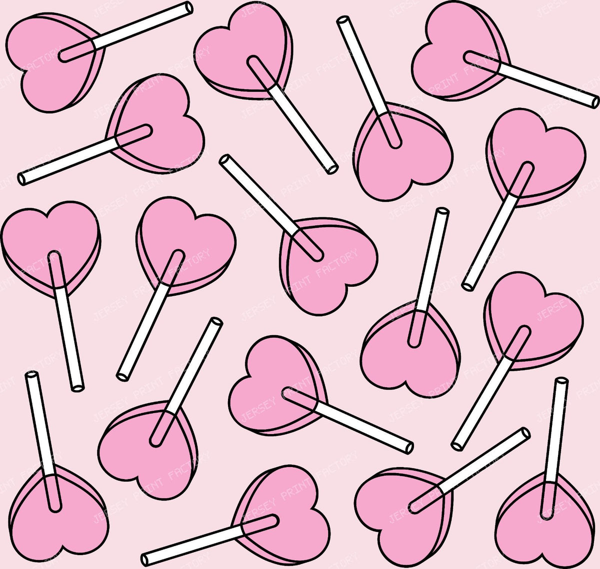 Blue Lollipops, Heart Lollipops, Lollipop Pattern — Pink 5