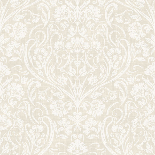 Aveline   Art Nouveau Dama k   Small   Cream