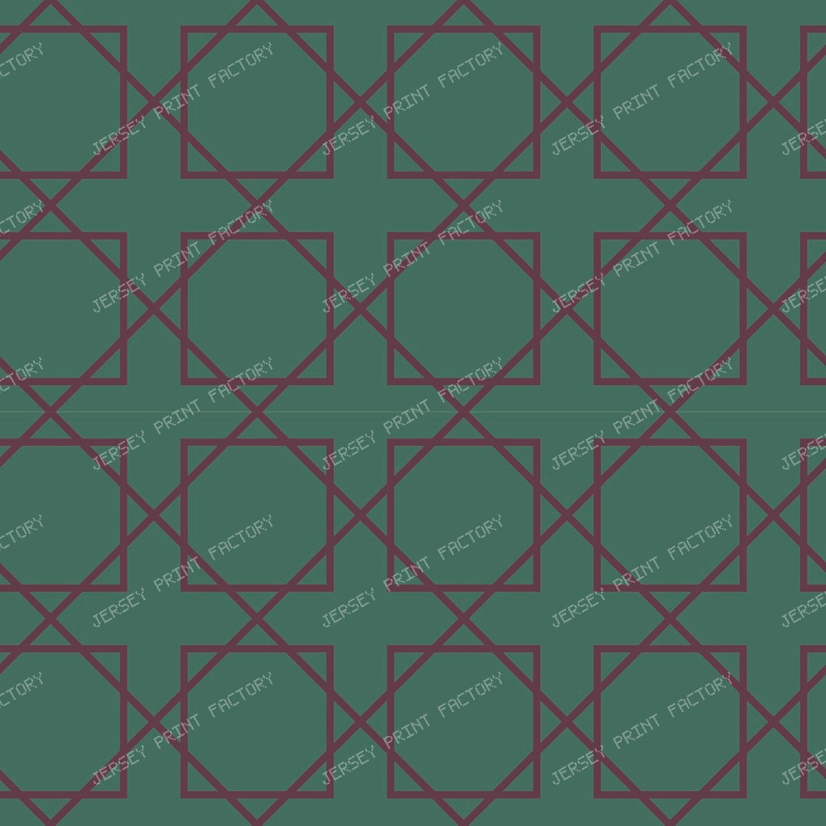 Cairo Star Gold On Plum — Plum on Teal