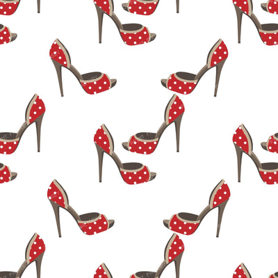 High Heels, Stiletto, Pumps, Red Shoes, Polka Dots