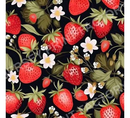 Strawberry Fields Seamless Pattern