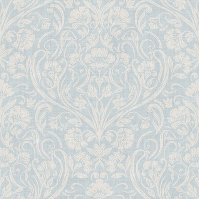 Aveline   Art Nouveau Dama k   Small   Soft Du ty Blue