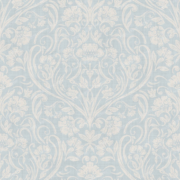 Aveline   Art Nouveau Dama k   Small   Soft Dusty Blue