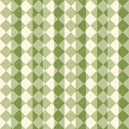 Moss And Beige Grid