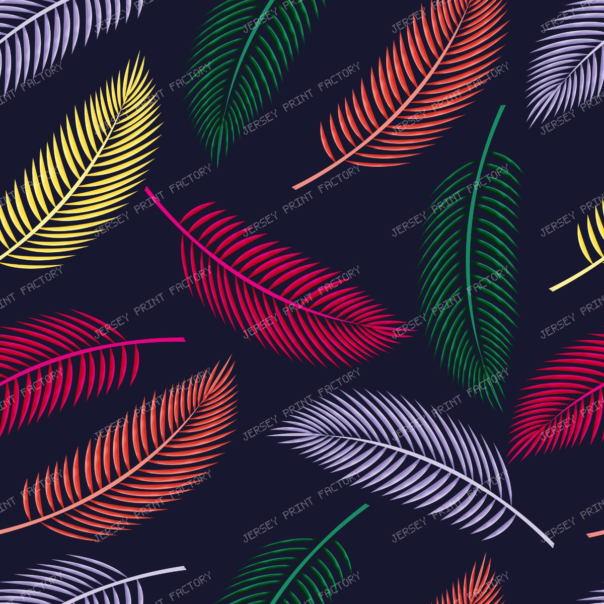 Colorful Palm Leaves, Palm Pattern, Tropical Pattern — Colorful 9