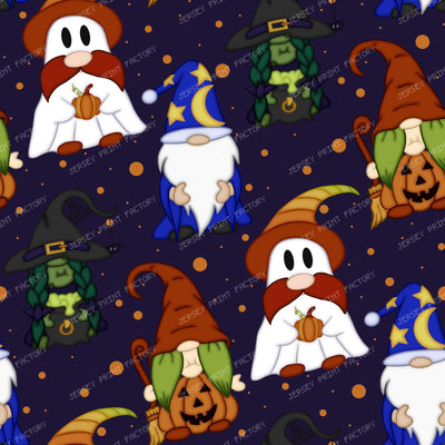 Gnome-o-Ween (Large) — Orange on Purple