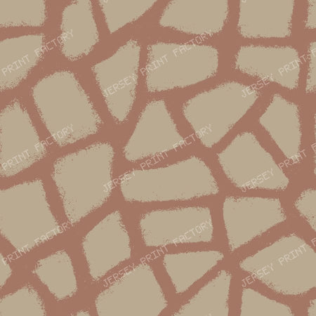 Abstract Animal Print in Organic Modern — Muted Brown Beige