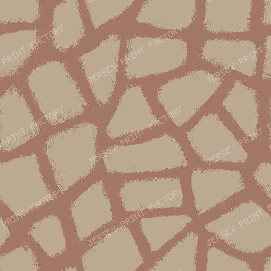 Abstract Animal Print in Organic Modern — Muted Brown Beige