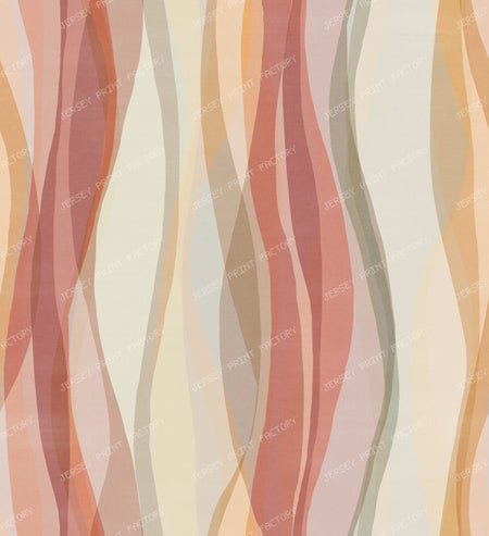 Mid-Century Modern Abstract Organic Waves
