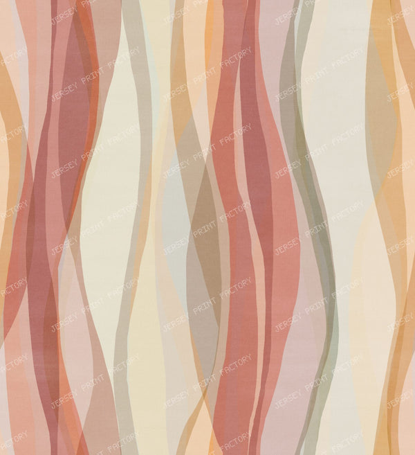 Mid-Century Modern Abstract Organic Waves