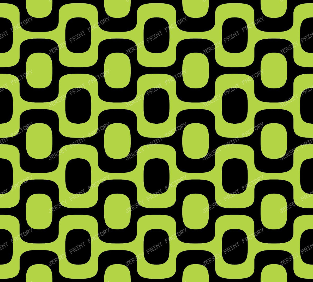 Black and White Ipanema Pattern, Ipanema Sidewalk, Beach Pattern — Green 3