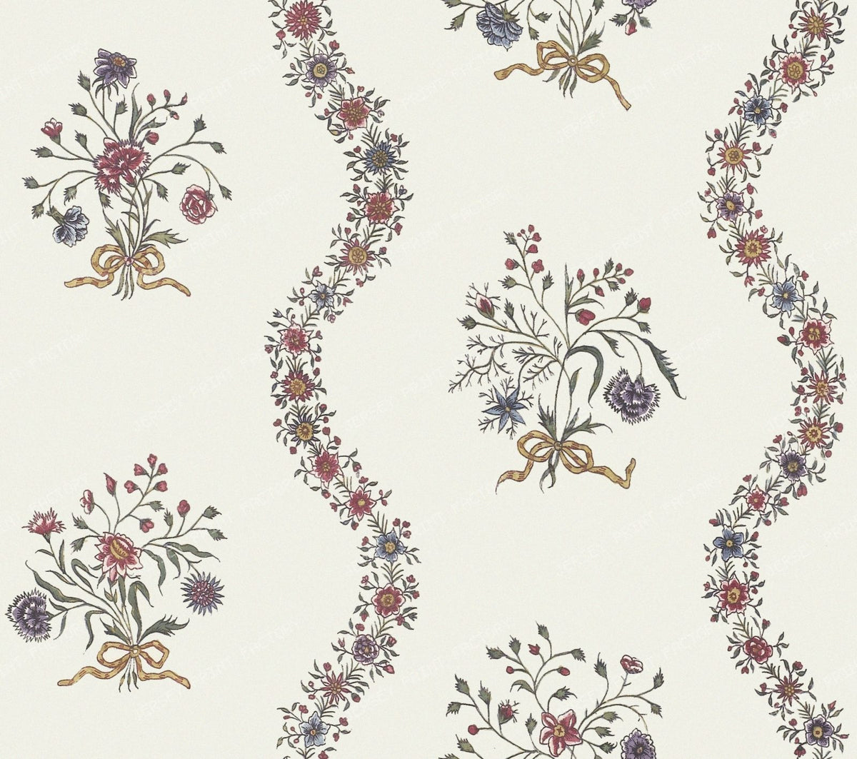 Chintz with Garlands and Bouquets
