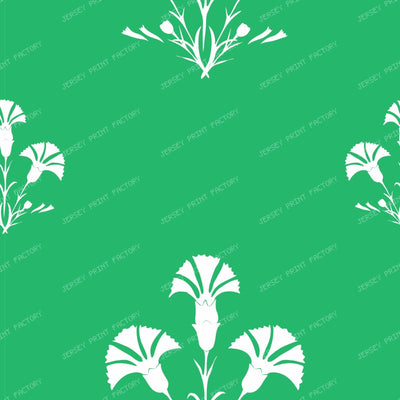 Iznik Carnation Staggered Pattern Multicolor — Teal