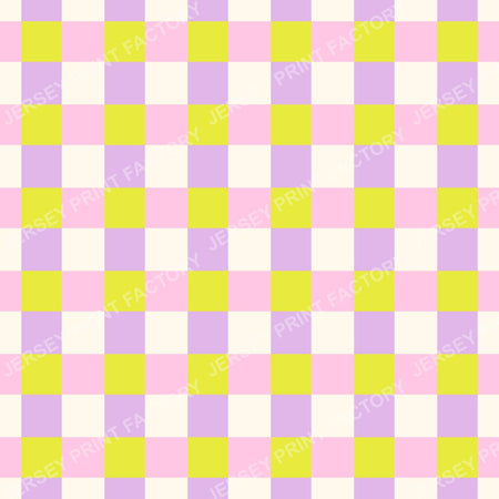Neon Rainbow Plaid Pattern. Bright Multicolor Check. Violet/pink