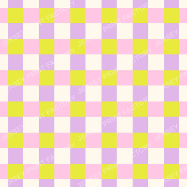 Neon Rainbow Plaid Pattern. Bright Multicolor Check. Violet/pink