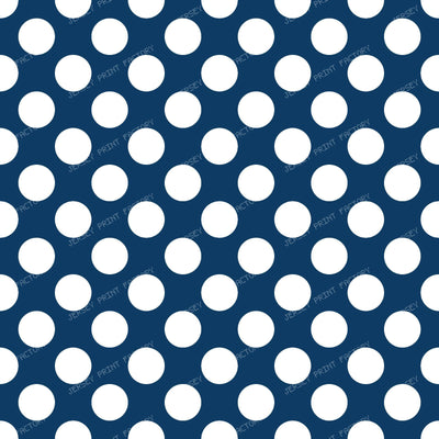 Polka Dots, Polka Dot Pattern, Black and White — Navy Blue