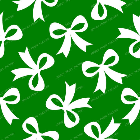 Bow Pattern, Coquette Bow, Ribbon, Cute Bow, White Bow, Black — Green 3