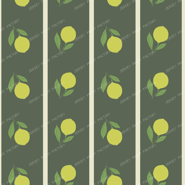 Mediterranean Lime Stripes - Medium