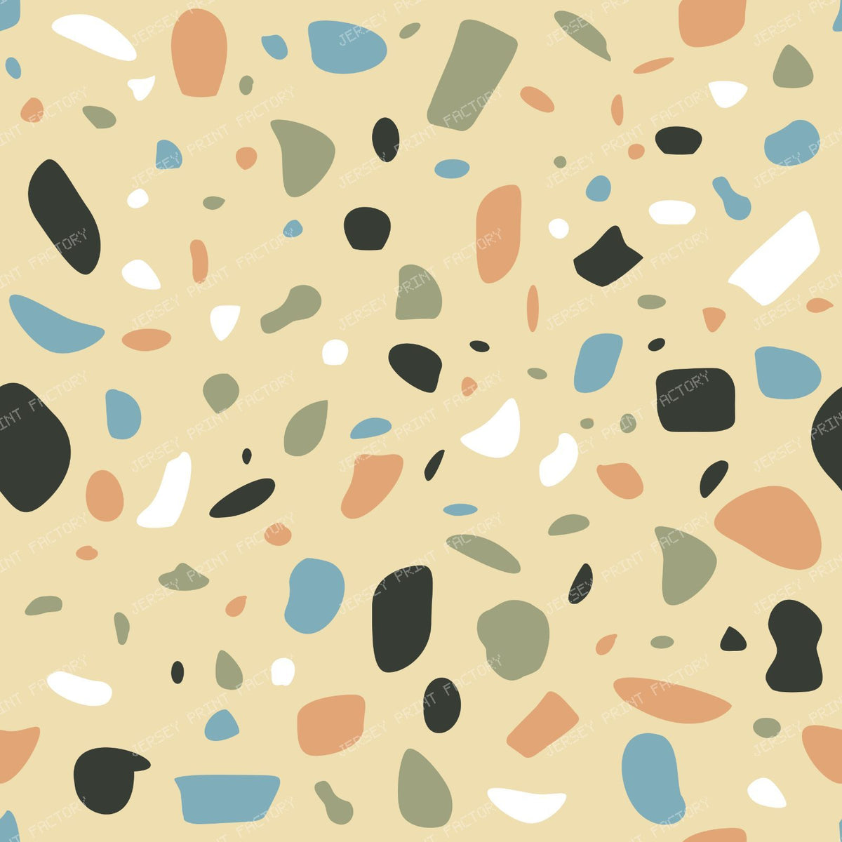 Terrazzo Pattern, Blue Terrazzo, Marble Terrazzo — Colorful