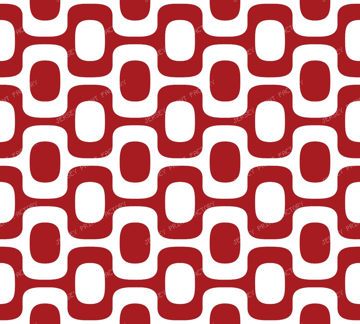 Black and White Ipanema Pattern, Ipanema Sidewalk, Beach Pattern — Red 1