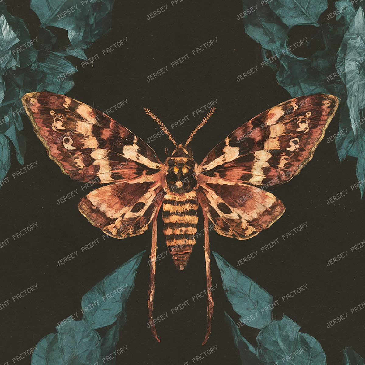 Gothic Moth Collage