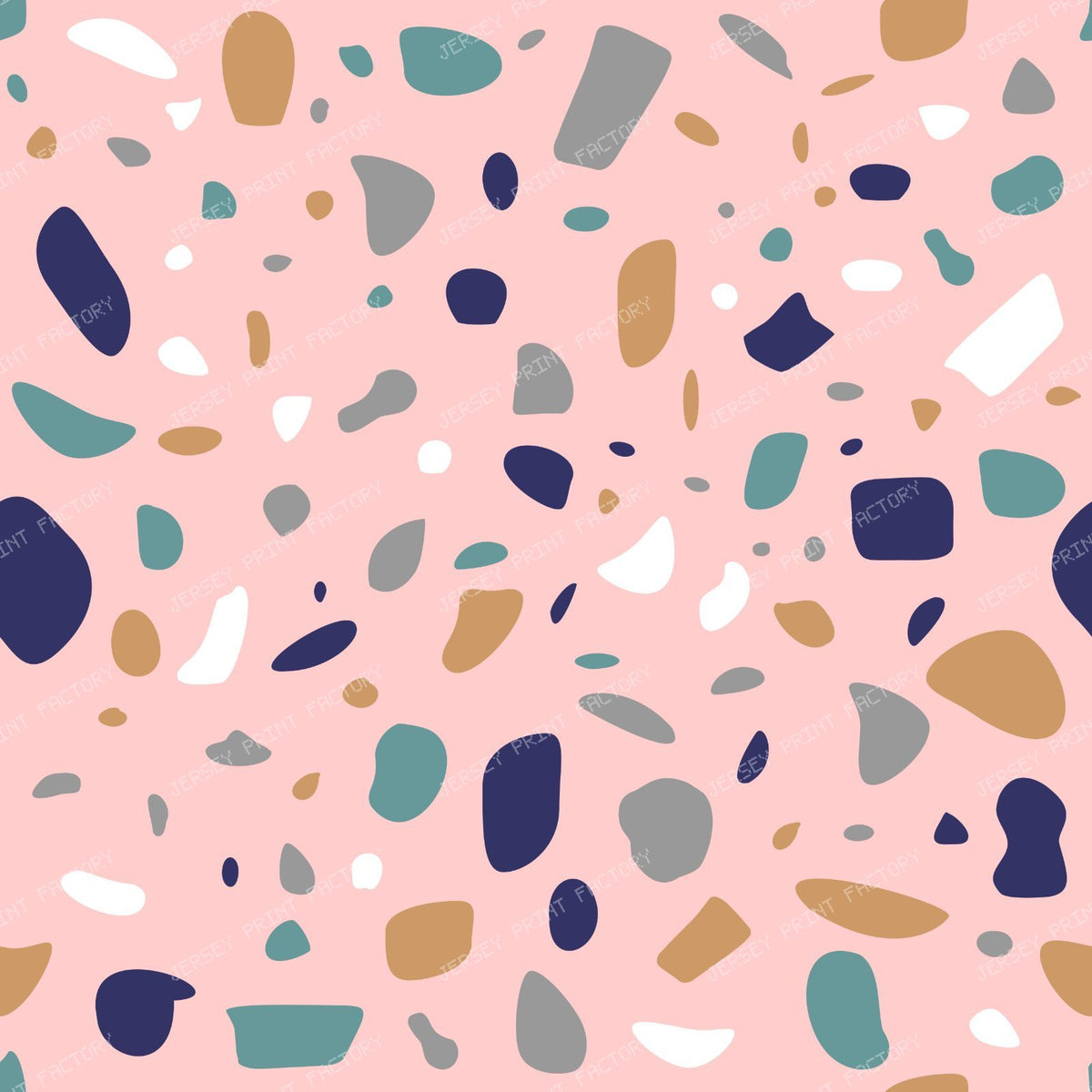 Terrazzo Pattern, Blue Terrazzo, Marble Terrazzo — Pink 2