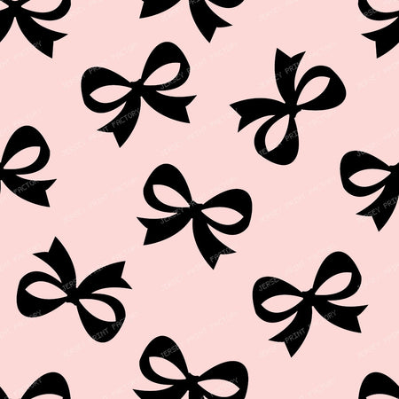 Bow Pattern, Coquette Bow, Ribbon Bow, Cute Bow, White Bow, Black — Pink and Black 1