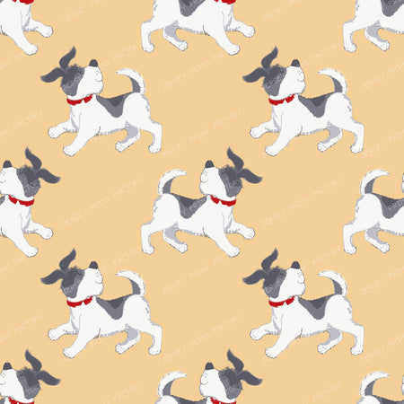 Dog Pattern, Cute Dog, Little Dog, Puppy, Pet, Orange