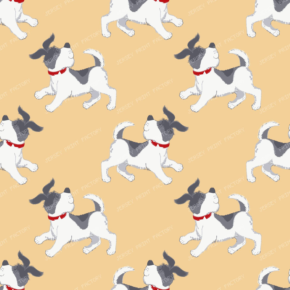 Dog Pattern, Cute Dog, Little Dog, Puppy, Pet, Orange
