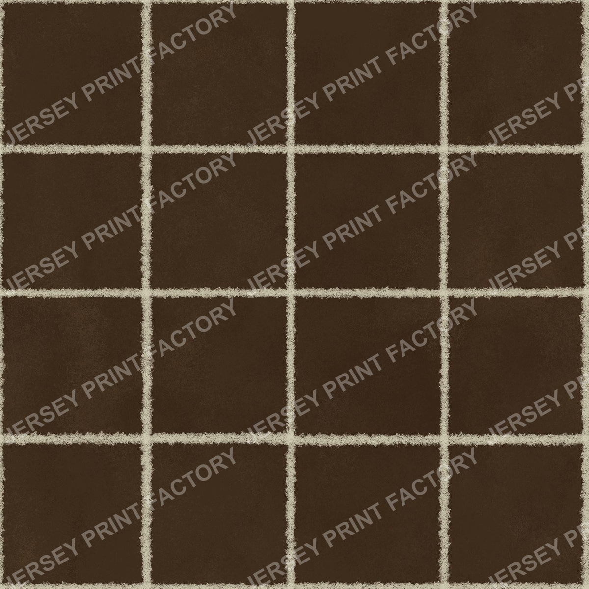 Brown Chalk Grid Lines - Squares, Check