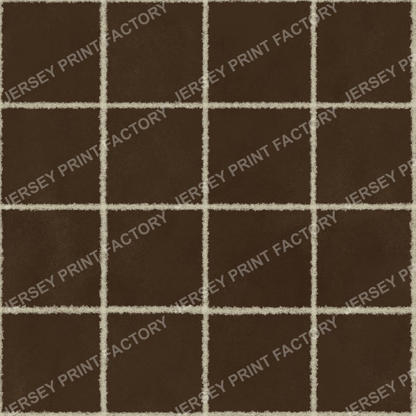 Brown Chalk Grid Lines - Squares, Check