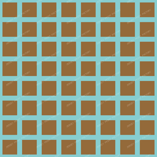 Brown and teal  grid 2