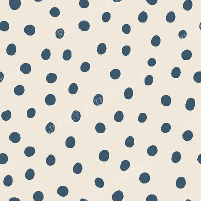 Dots in cream — sea blue