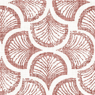 Dove Grey Blue Scallop Arch Geometric — Rust Terracotta Scallop