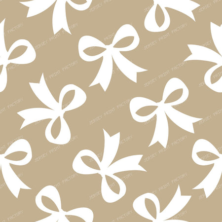 Bow Pattern, Coquette Bow, Ribbon, Cute Bow, White Bow, Black — Beige 1
