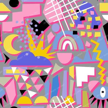 Geometrie 80 — Eighties Memphis Shapes in Pink & Blue