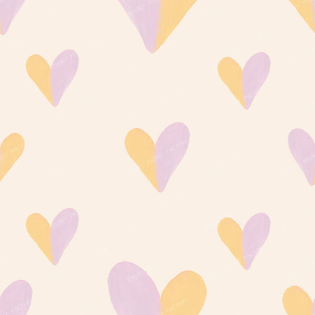 Yellow Mauve Hearts