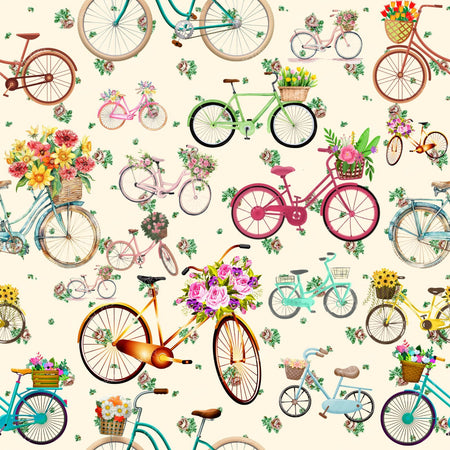 2026 PJP 100 — 59 Pedal Bikes and Flower Baskets Tea Roses - Cream