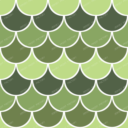 Blue Mermaid Scales, Dragon Scales, Fish Scales, Arch Pattern — Green 2