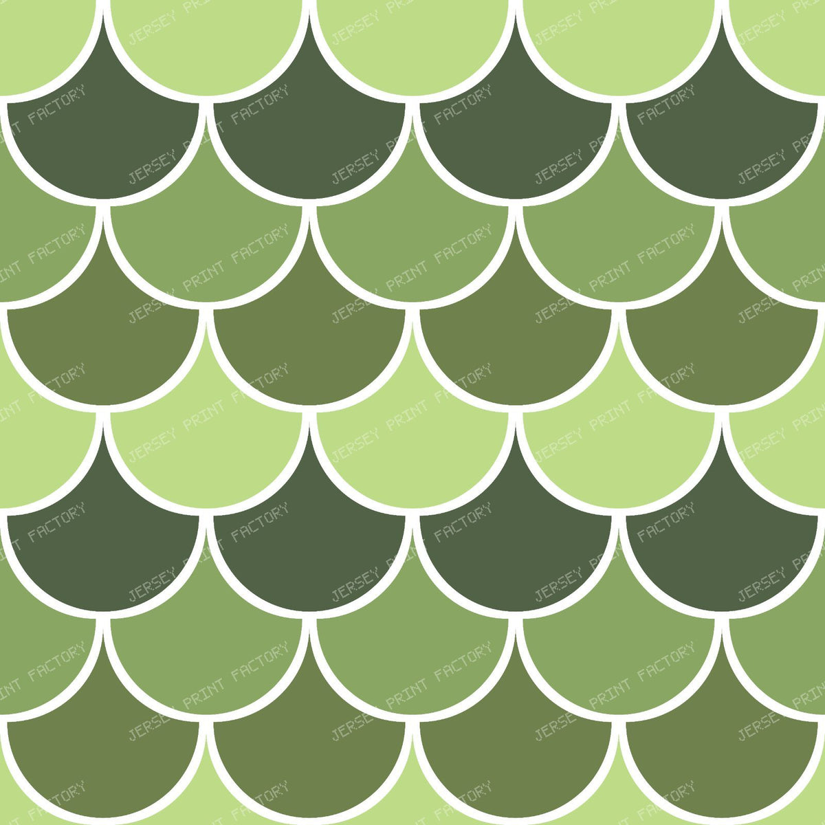 Blue Mermaid Scales, Dragon Scales, Fish Scales, Arch Pattern — Green 2