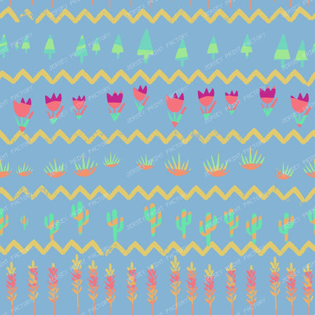 Desert Garden Boho – Teal — Periwinkle