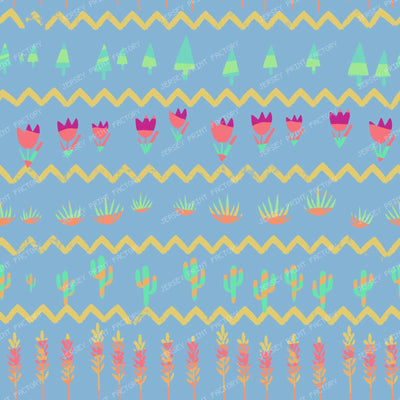 Desert Garden Boho – Teal — Periwinkle