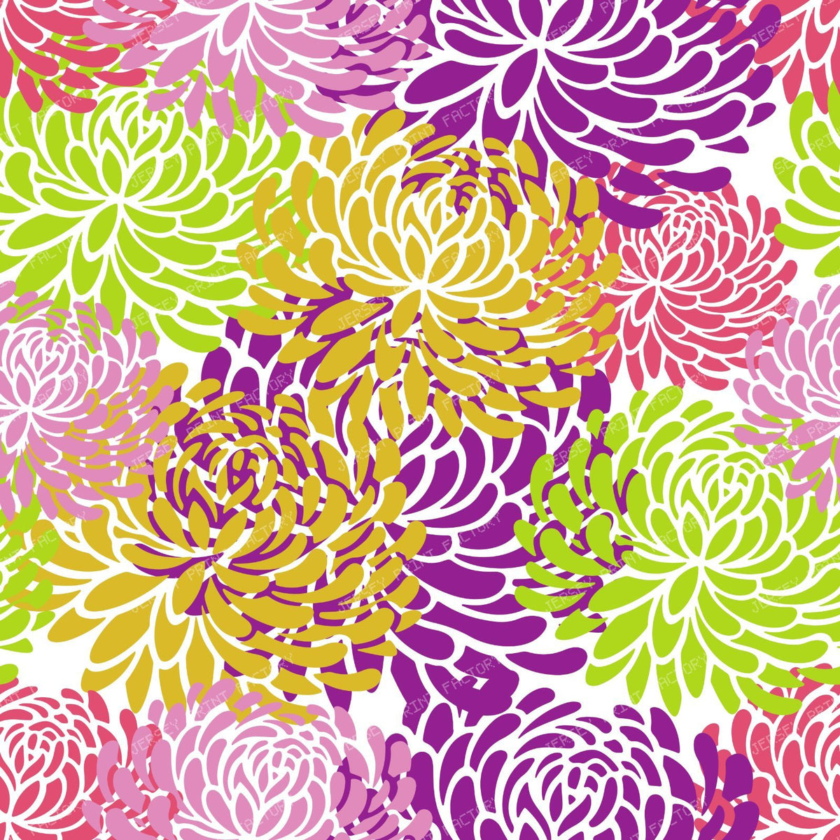 Blue Dahlia, Brown Dahlia, Floral Pattern, Dahlia Pattern — Colorful 8