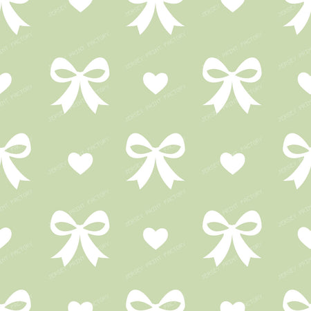 Bow Pattern, Coquette Bow, Ribbon, Cute Bow, White Bow, Hearts, Black — Green 1