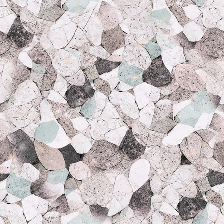 2026 PJP 100 — 49 Granite Rocks Stone Wall Pebbles - Red