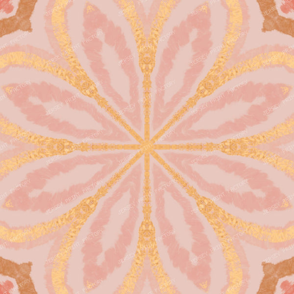Blush Pink & Gold Abstract Mandala