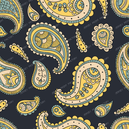 Blue Paisley, Persian Paisley, Paisley Pattern — Colorful 22