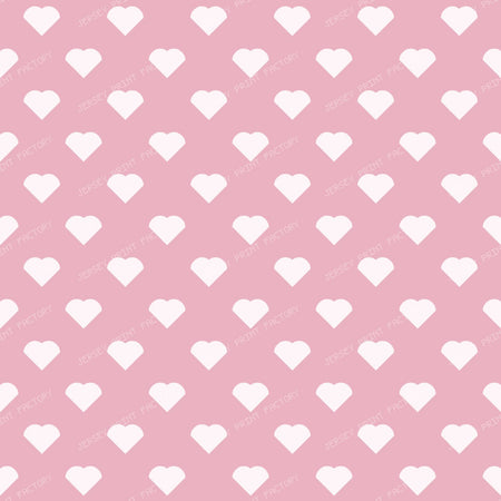 HeartsDotsBrown On Pink — White on Pink