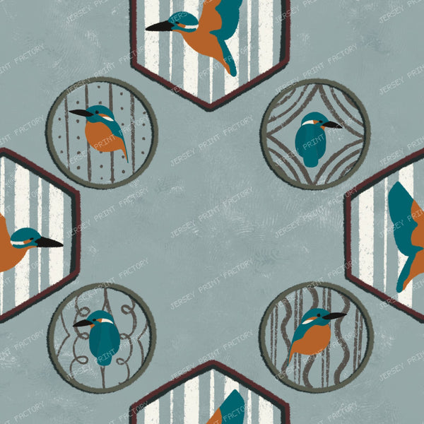 Kingfisher & Stone Ornamental Tile
