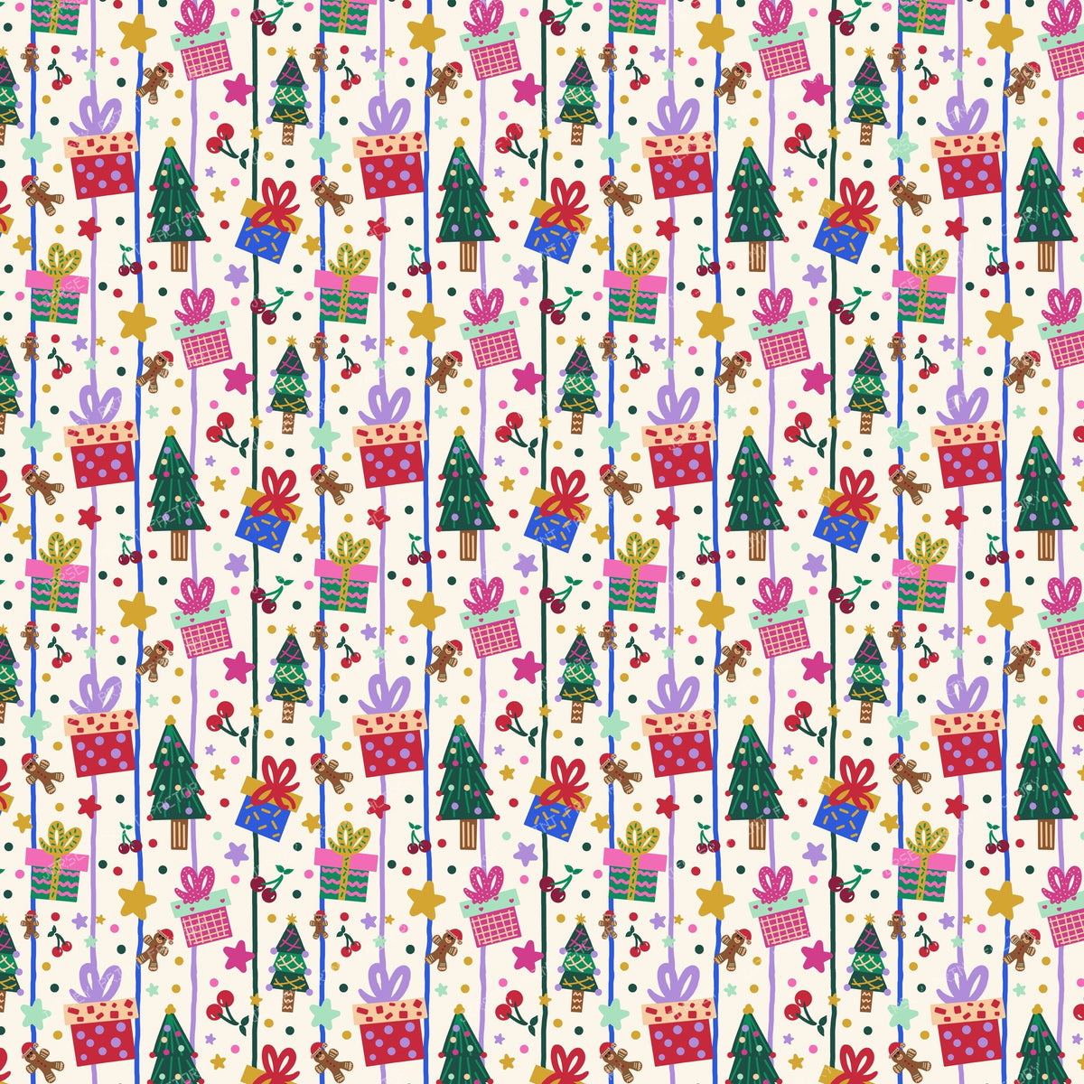Fun Christmas Collage for Kids - Playful Maximalist Holiday